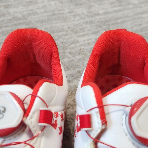 Adidas Women's Adipower Boost Boa Spiked Golf Shoes red white size 7 - Picture 9 of 10